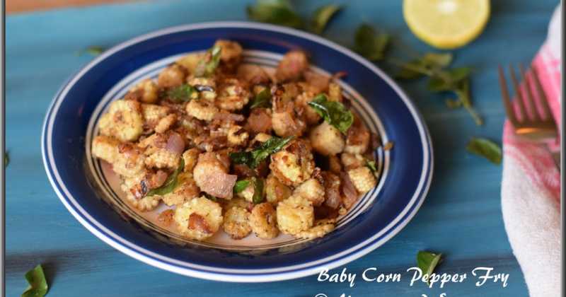 Baby Corn Pepper Fry