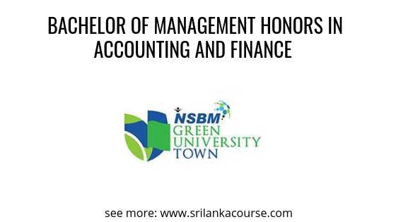 Bachelor Of Business Management (Special) Degree At NSBM - Sri Lanka Course