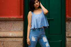 Back-to-school Denim-on-Denim Zaful Look