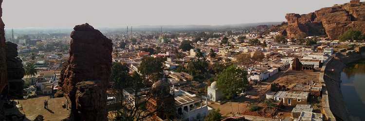 Badami Town - A View From The Caves