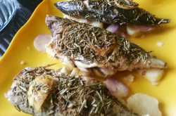 Baked Mackerel. a healthy alternative (no oil used )