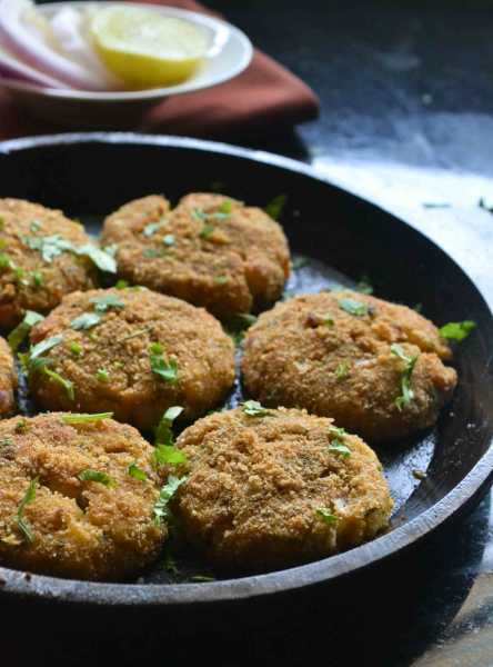 Baked Potato Paneer Cutlet Recipe