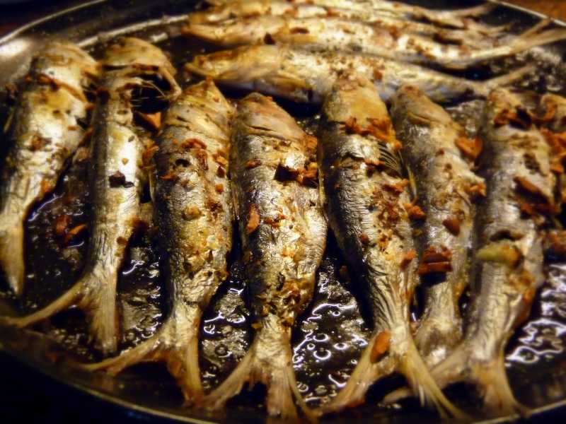 Baked Sardines Greek Style