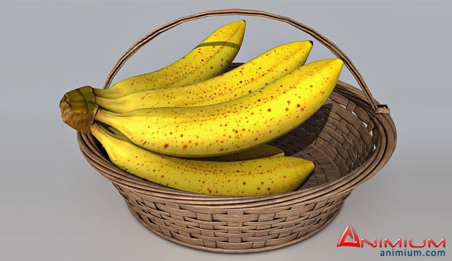 Banana Basket 3d Model