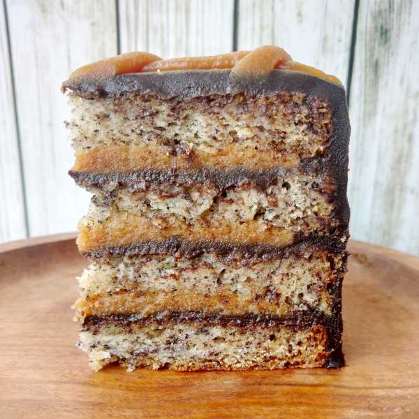 Banana, Caramel And Chocolate Layer Cake - FLOURS & FROSTINGS