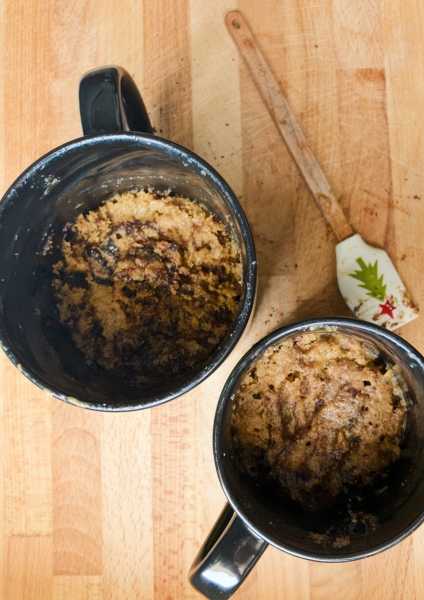 Banana Peanut Butter Oats Mug Cake