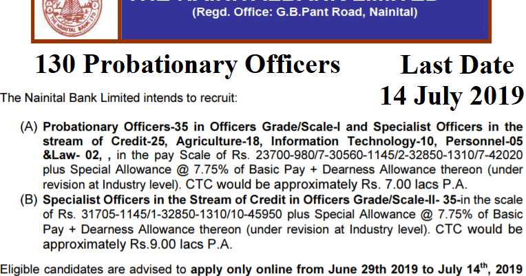Bank Jobs For 130 Probationary Officers And Specialist Officers - Nainital Bank Vacancy 2019