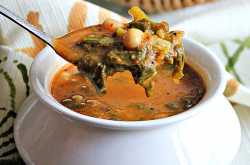 Basale Soppu Koddel, Malabar Spinach Sambar