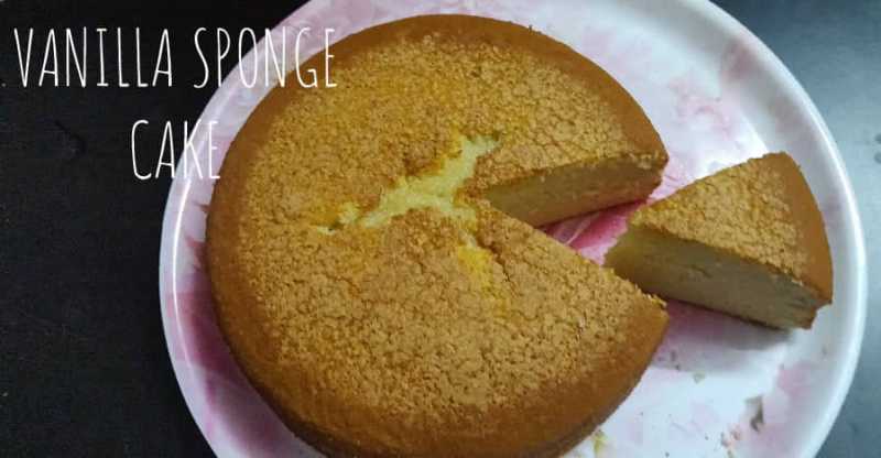 Basic Vanilla Sponge Cake Recipe | Vanilla Sponge Cake - Nams Corner
