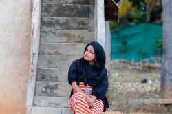 Batwinged but no hero: Maxi dress and batwings sleeves