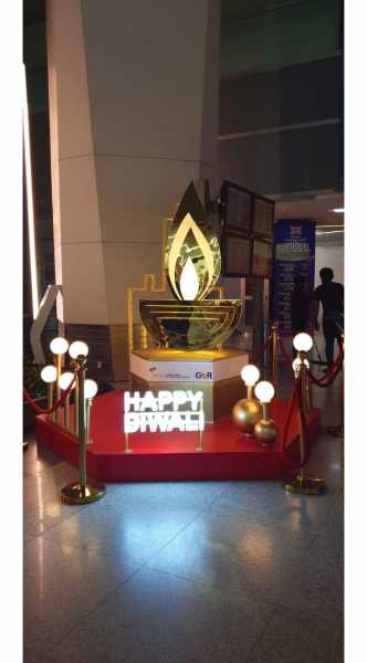Bedazzled By Diwali Lights At Delhi’s Swanky Airport