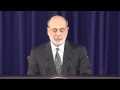 Ben Bernanke Press Conference Video