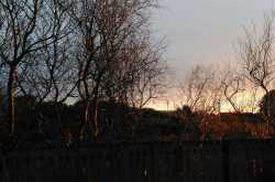 Beneath the rain clouds