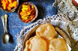 Bengali Phulko Luchi With Aloo & Kumro Chorchori