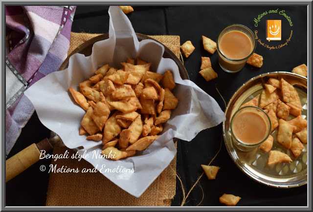 Bengali Style Nimki Recipe | How To Make Nimki - Motions And Emotions - Food Diary