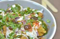 Besan Dahi Bhalla ~ Gramflour Dumplings in Yogurt Sauce - The Big Sweet Tooth