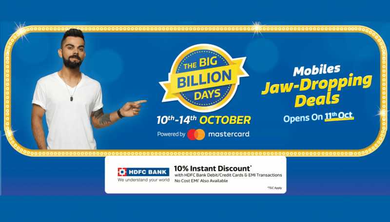 Best 11 Mobile Offers On Flipkart’s Big Billion Day - 11 October 2018