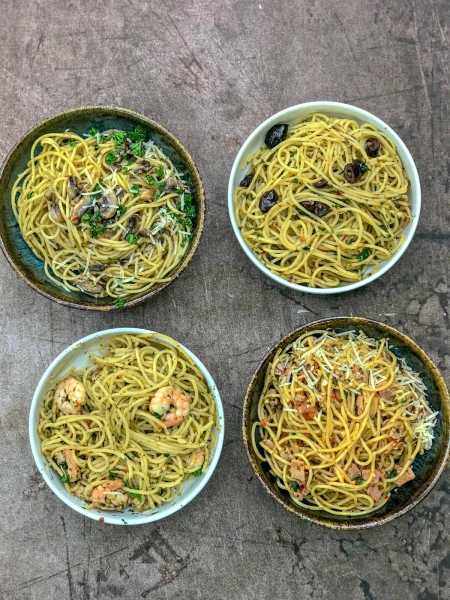 Best Ever Aglio E Olio Four Ways