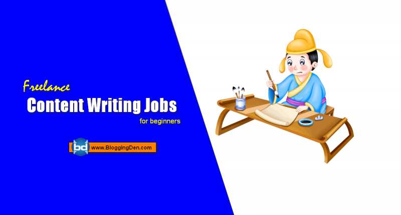 Best Freelance Content Writing Jobs From Home For Beginners 2019