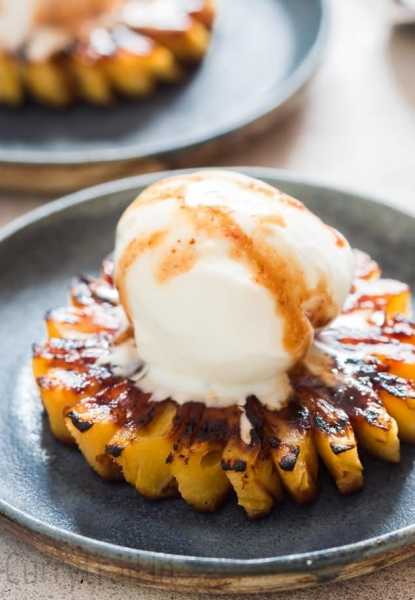 Best Grilled Pineapple With Brown Sugar Rum Glaze