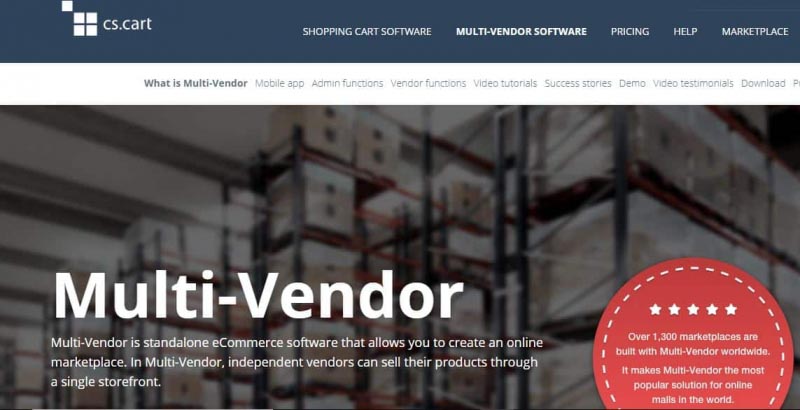 Best Multi-Vendor Marketplace Softwares : CS-Cart Multi-Vendor Marketplace