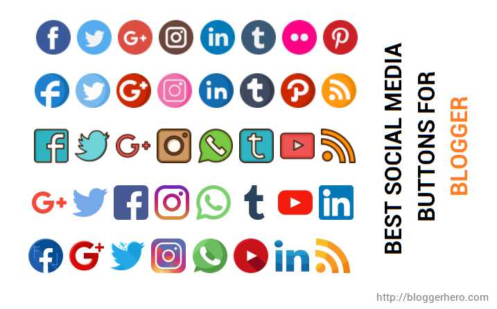 Best Social Media Widget For Blogger | 2017