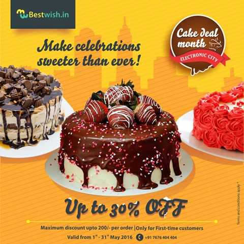 Bestwish.in: A Birthday Made Special With A Surprise Cake