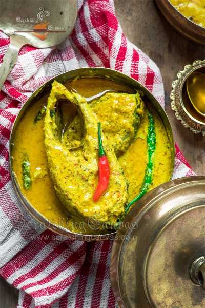 Bhapa Ilish Shorshe Bhata Diye | Ilish Bhaape | Steamed Hilsa - Scratching Canvas
