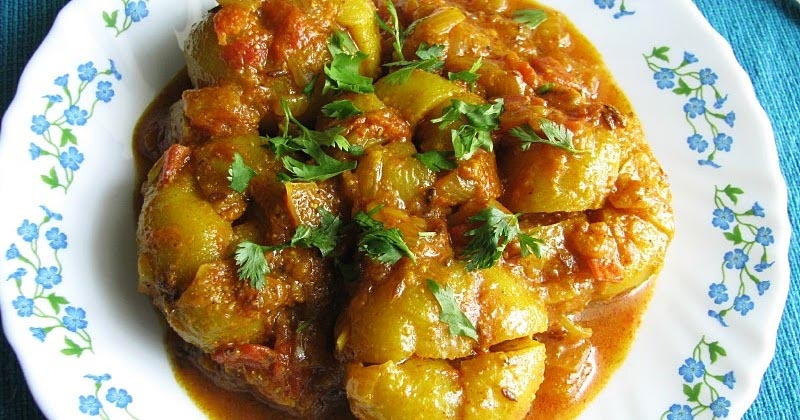 Bharwa Tinda / Masala Stuffed Apple Gourd 