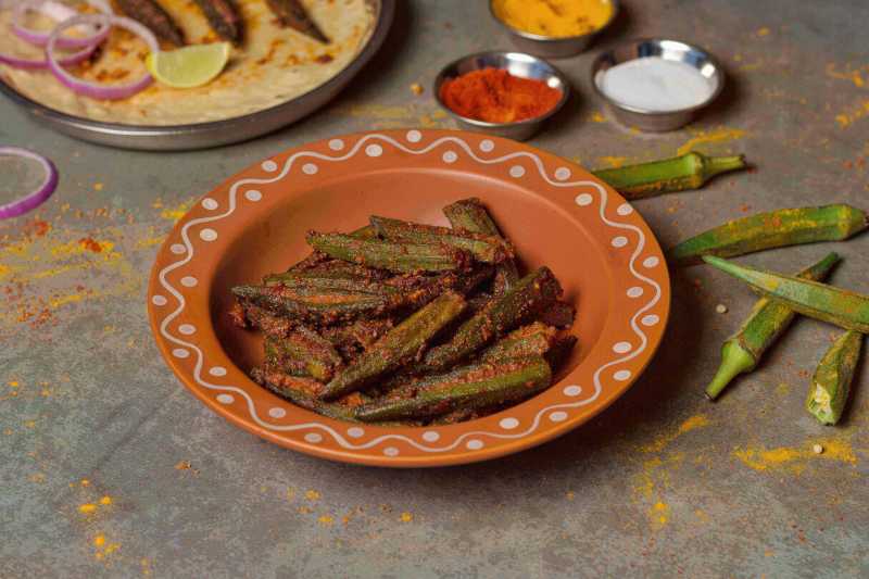 Bharwan Bhindi Or Stuffed Okra Fry Recipe - Indian Vegetarian Recipes By Siddhi - Quick Recipes & Cooking Ideas