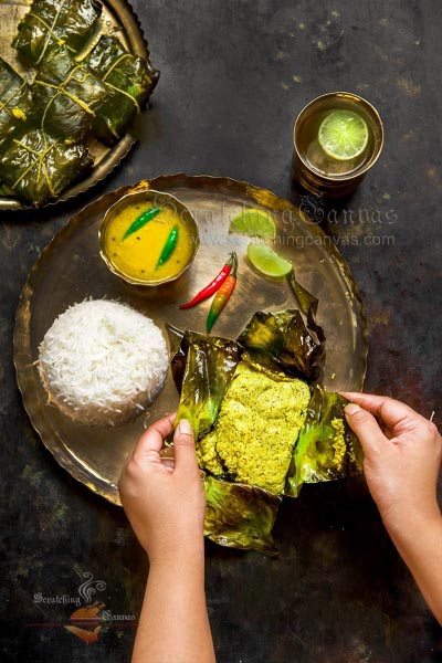 Bhetki Paturi | Kolapata E Bhekti Macher Paturi | Partani Macchi - Scratching Canvas