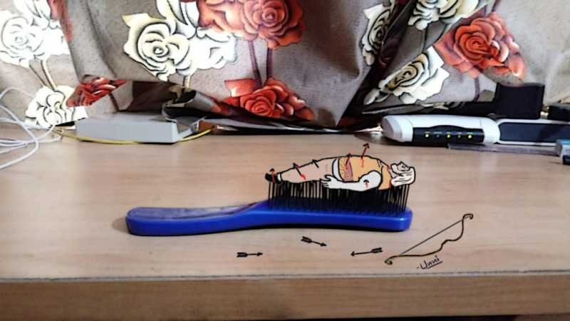 Bhishma On Bed Of Arrows | Surreal Art #1