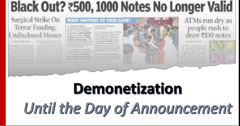 Big Bucks De-Legalized 1: Preparing 4 Demonetization