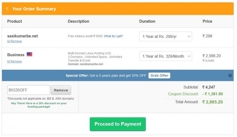 BigRock Coupons: 35% Off On All Webhosting