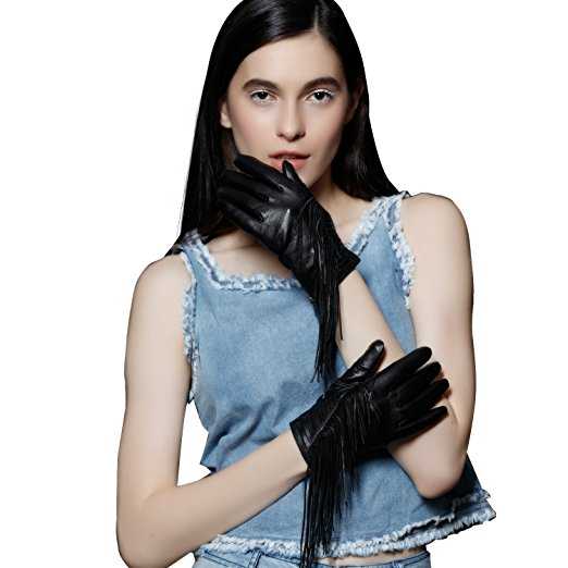 Black Friday Deal - 10% Off On Fioretto Womens Genuine Goat Nappa Warm Winter Gloves