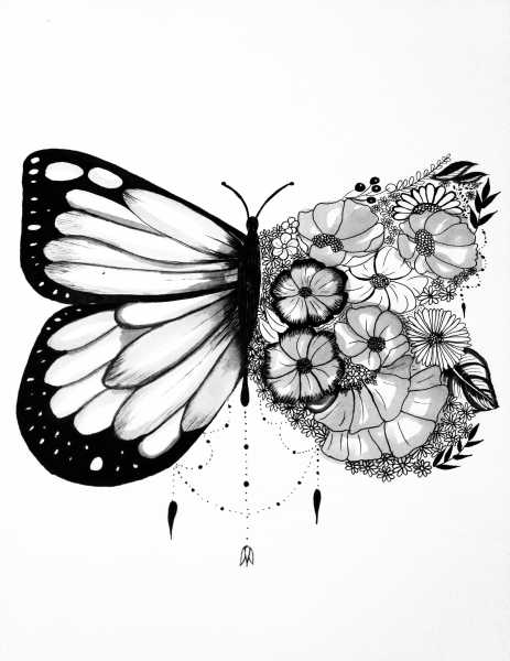Black Pen Illustrations - Art Ideas | Drawings And Doodles