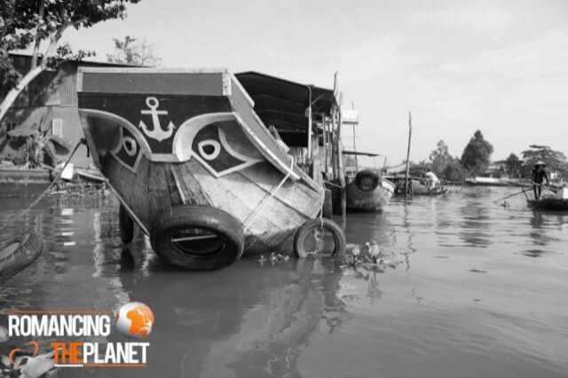 Black And White Photos From Cai Rang Floating Market Near Can Tho - Romancing The Planet