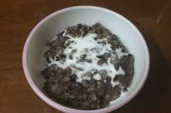 Black rice pudding