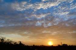 Blistering summer skies