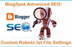 BlogSpot Advanced SEO: Custom Robots.txt File Settings