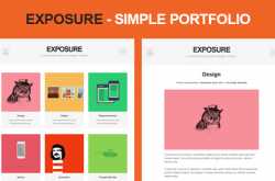 Bloggerz Bible: Exposure - A simple portfolio blogger template
