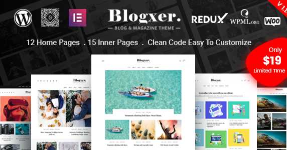 Blogxer - Blog & Magazine WordPress Theme Free Download