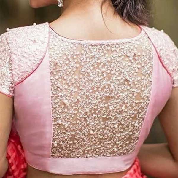 Blouse Back Neck Designs For Silk Sarees: 2019