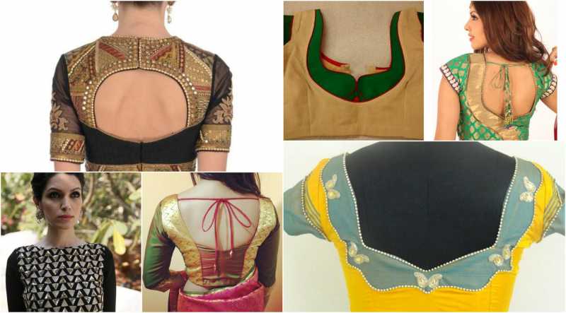 Blouse Neck Designs With Patch Work New Ones - Bhommali