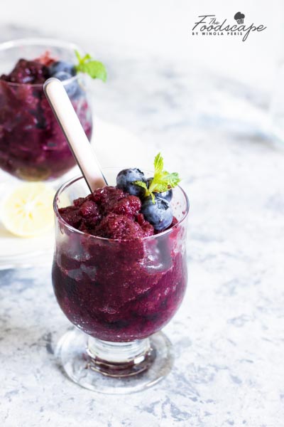 Blueberry Granita