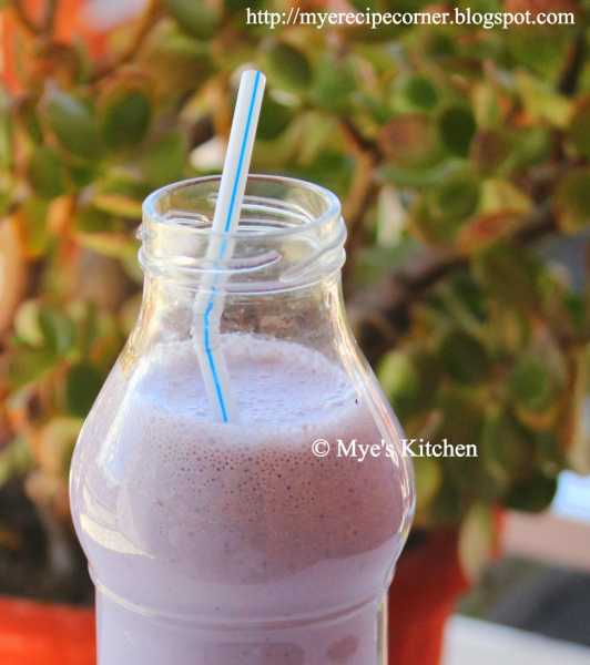 Blueberry And Oats Smoothie