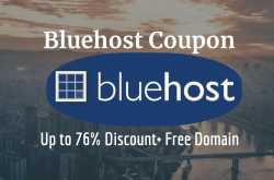 Bluehost Coupon Code- Up to 76% Discount   Free Domain