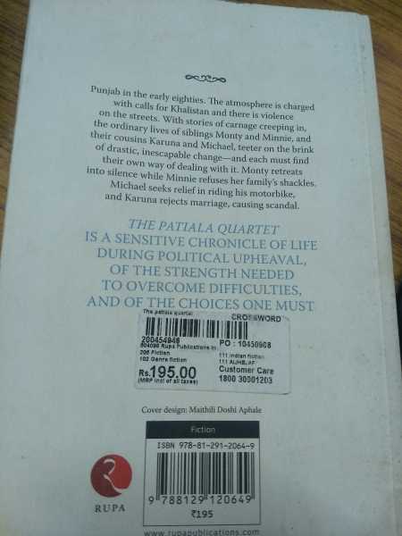 Blurb Appreciation Reviews: The Patiala Quartet