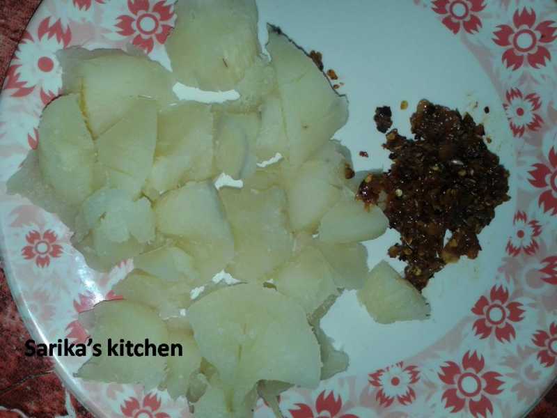 Boiled Tapioca/Kappa Puzhungiyathu