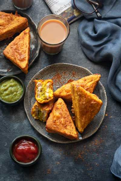 Bread Pakora Recipe - Cubes N Juliennes